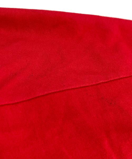 N.HOOLYWOOD（エヌ ハリウッド）N.HOOLYWOOD (エヌ ハリウッド) RANDOM TUCKED CREW NECK T-SHIRT Tシャツ レッド サイズ:38の古着・服飾アイテム
