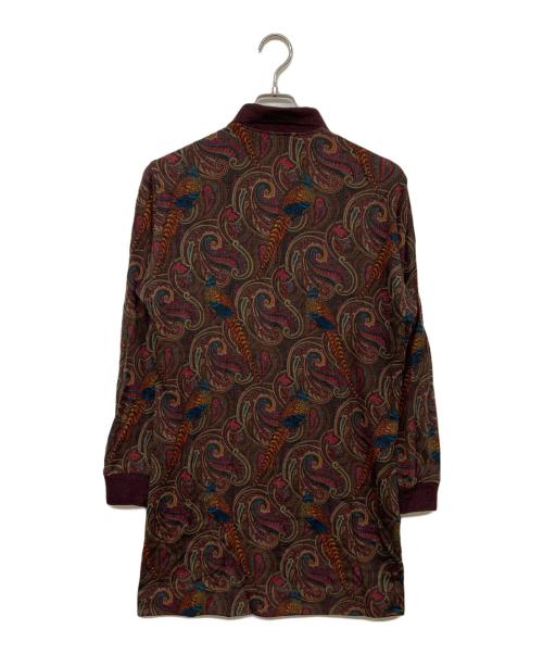 GUCCI（グッチ）GUCCI (グッチ) ペイズリーニットポロワンピース ブラウン サイズ:Ｍの古着・服飾アイテム