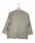 evam eva (エヴァムエヴァ) water linen jacket グレー サイズ:M：8000円