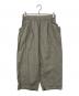 evam eva（エヴァムエヴァ）の古着「water linen crroped pants」｜グレー