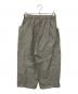 evam eva (エヴァムエヴァ) water linen crroped pants グレー サイズ:M：6000円