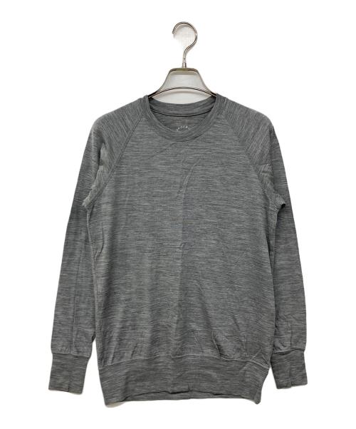 山と道（ヤマトミチ）山と道 (ヤマトミチ) Merino Pullover グレー サイズ:XSの古着・服飾アイテム