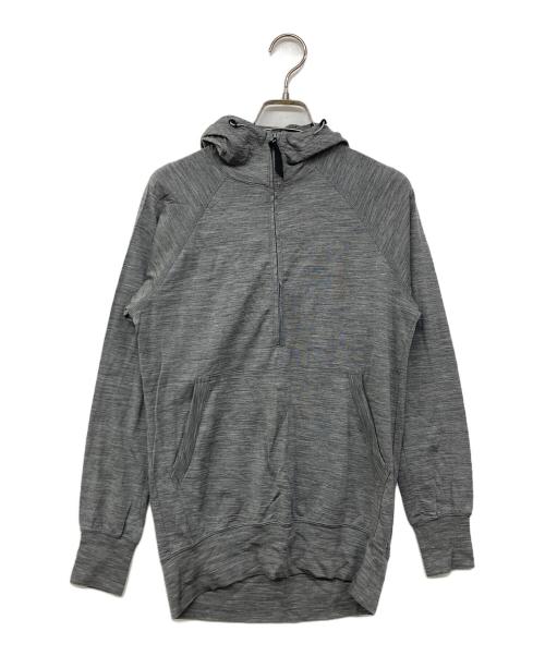 山と道（ヤマトミチ）山と道 (ヤマトミチ) Merino Hoody グレー サイズ:XSの古着・服飾アイテム
