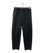 GRAMICCI×LOWERCASEグラミチ×ロウワーケース）の古着「ワイドテーパードスラックスパンツ」｜ブラック