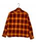 WOKE EDGE (ウォーク エッジ) Ombre Shadow Check Shirt オレンジ サイズ:M 未使用品：7000円