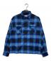 WOKE EDGE（ウォーク エッジ）の古着「Ombre Shadow Check Shirt」｜ネイビー