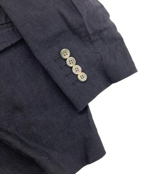 23区（ニジュウサンク）23区 (ニジュウサンク) リネンダブルジャケット ネイビー サイズ:44の古着・服飾アイテム