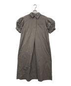 ELENDEEKエレンディーク）の古着「フォルムシャツワンピース」｜グレー