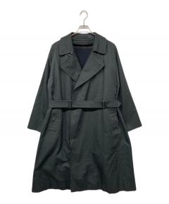 中古・古着通販】CULLNI (クルニ) タイロッケンコート ブラック サイズ