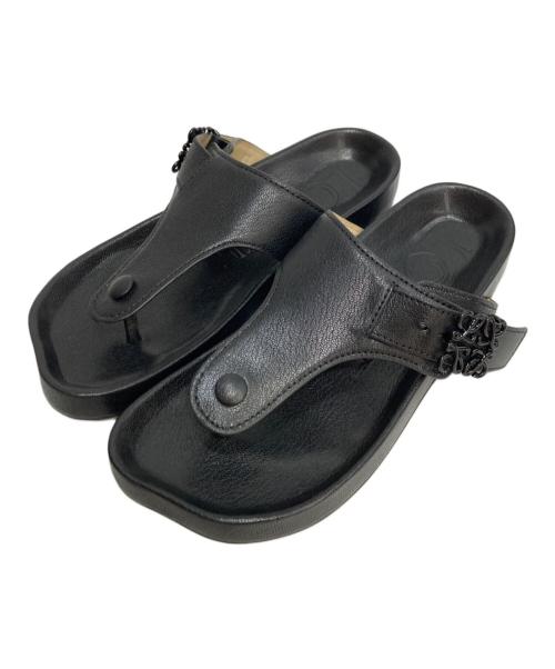 LOEWE（ロエベ）LOEWE (ロエベ) EASE SANDAL イーズサンダル ブラック サイズ:38の古着・服飾アイテム