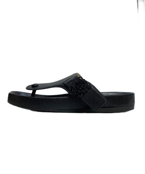 LOEWE（ロエベ）LOEWE (ロエベ) EASE SANDAL イーズサンダル ブラック サイズ:38の古着・服飾アイテム