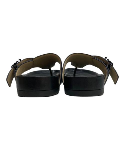 LOEWE（ロエベ）LOEWE (ロエベ) EASE SANDAL イーズサンダル ブラック サイズ:38の古着・服飾アイテム