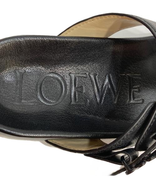 LOEWE（ロエベ）LOEWE (ロエベ) EASE SANDAL イーズサンダル ブラック サイズ:38の古着・服飾アイテム