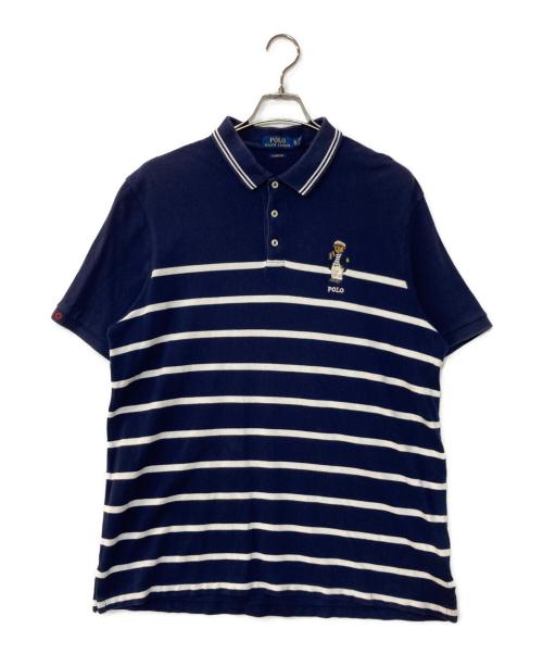 POLO RALPH LAUREN（ポロ・ラルフローレン）POLO RALPH LAUREN (ポロ・ラルフローレン) ポロベアポロシャツ ネイビー サイズ:XLの古着・服飾アイテム