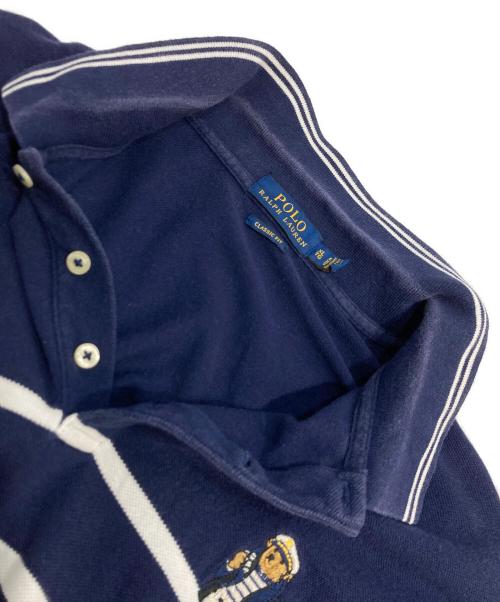 POLO RALPH LAUREN（ポロ・ラルフローレン）POLO RALPH LAUREN (ポロ・ラルフローレン) ポロベアポロシャツ ネイビー サイズ:XLの古着・服飾アイテム