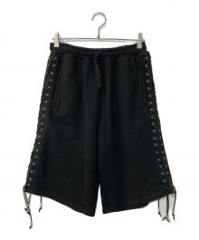 dig your own grave（デグヨアオウングレイブ）の古着「LACEUPSHORTS」｜ブラック