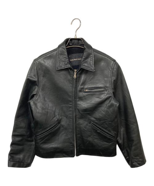 Rugby North America（ラグビーノースアメリカ）Rugby North America (ラグビーノースアメリカ) レザージャケット レザートラッカージャケット ブラック サイズ:不明の古着・服飾アイテム
