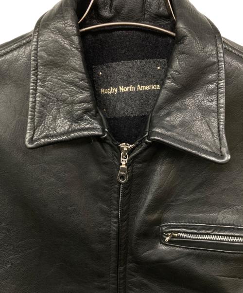 Rugby North America（ラグビーノースアメリカ）Rugby North America (ラグビーノースアメリカ) レザージャケット レザートラッカージャケット ブラック サイズ:不明の古着・服飾アイテム