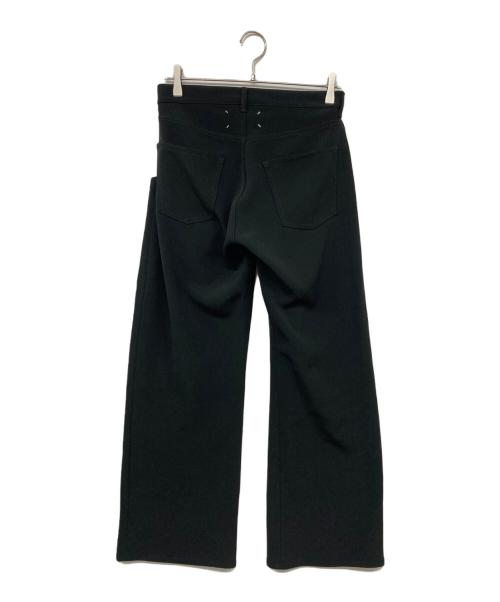 Maison Margiela（メゾンマルジェラ）Maison Margiela (メゾンマルジェラ) ポリワイドスラックス　Maison Margiela ブラック サイズ:40の古着・服飾アイテム