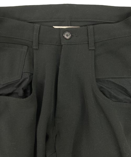 Maison Margiela（メゾンマルジェラ）Maison Margiela (メゾンマルジェラ) ポリワイドスラックス　Maison Margiela ブラック サイズ:40の古着・服飾アイテム