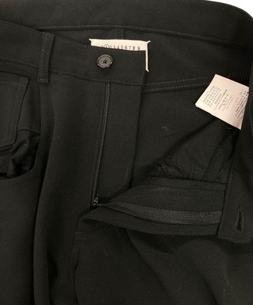 Maison Margiela（メゾンマルジェラ）Maison Margiela (メゾンマルジェラ) ポリワイドスラックス　Maison Margiela ブラック サイズ:40の古着・服飾アイテム