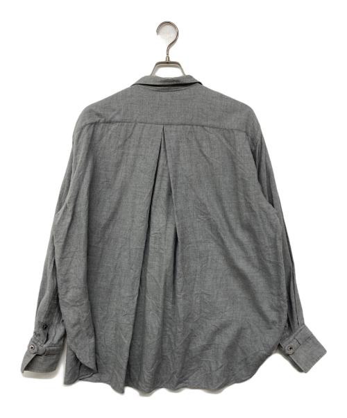 JUN MIKAMI（ジュン ミカミ）JUN MIKAMI (ジュン ミカミ) コットンウールレギュラーカラーシャツ グレー サイズ:記載なしの古着・服飾アイテム