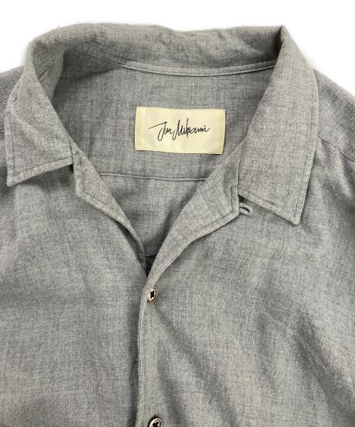 JUN MIKAMI（ジュン ミカミ）JUN MIKAMI (ジュン ミカミ) コットンウールレギュラーカラーシャツ グレー サイズ:記載なしの古着・服飾アイテム