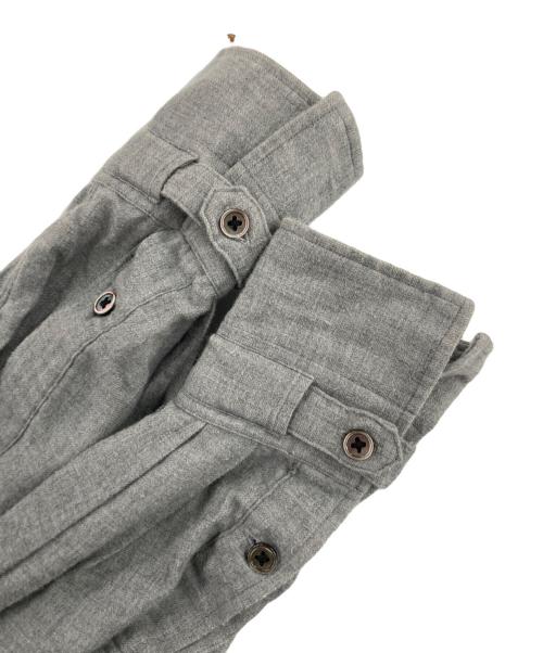 JUN MIKAMI（ジュン ミカミ）JUN MIKAMI (ジュン ミカミ) コットンウールレギュラーカラーシャツ グレー サイズ:記載なしの古着・服飾アイテム