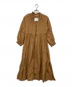 ne quittez pasヌキテパ）の古着「ブラウスワンピース」｜ベージュ