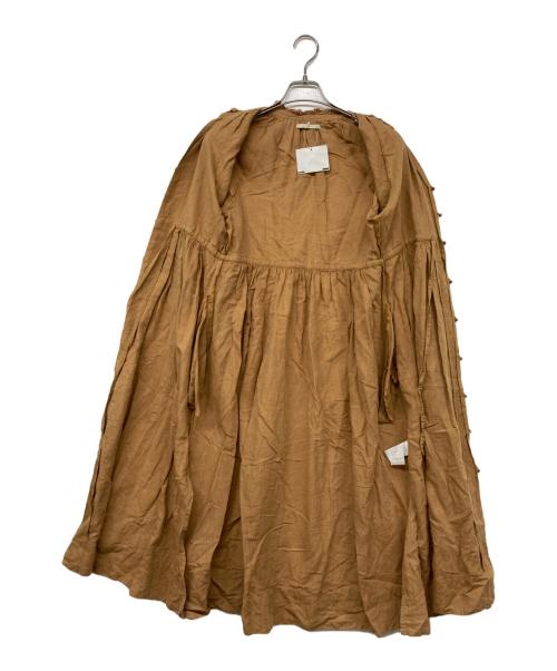 ne quittez pas（ヌキテパ）ne quittez pas (ヌキテパ) ブラウスワンピース ベージュ サイズ:FREEの古着・服飾アイテム