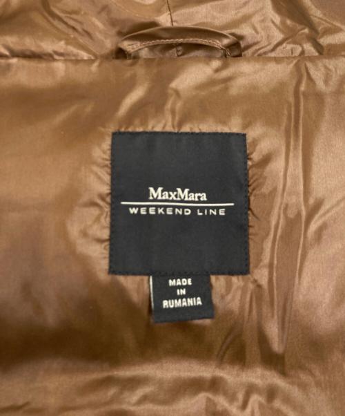 Max Mara WEEK END LINE（マックスマーラ ウイークエンドライン）Max Mara WEEK END LINE (マックスマーラ ウイークエンドライン) ダウンコート ブラウン サイズ:38の古着・服飾アイテム