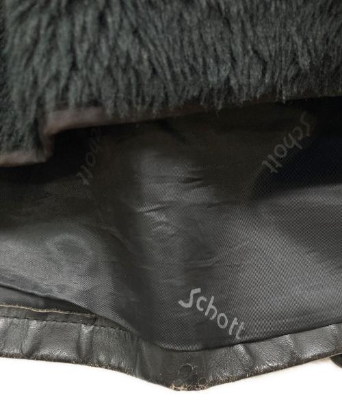 Schott（ショット）Schott (ショット) ライナー付ライダース トラッカージャケット ブラック サイズ:36の古着・服飾アイテム