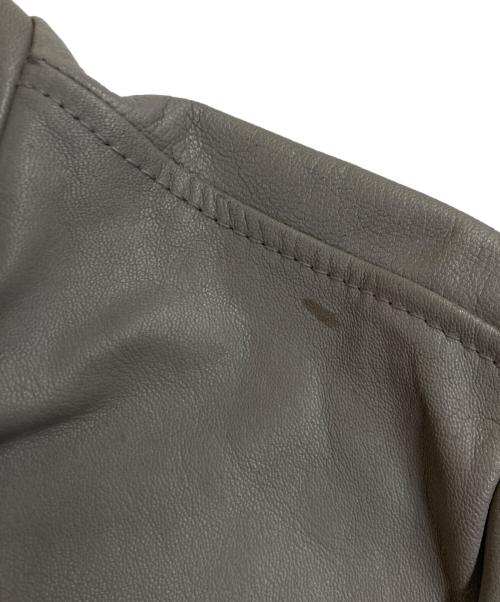 AVIREX（アヴィレックス）AVIREX (アヴィレックス) ROAD / ロード 撥水レザージャケット グレー サイズ:Lの古着・服飾アイテム