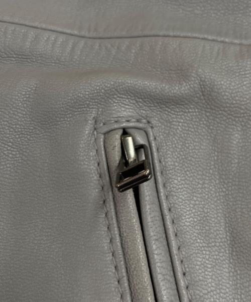 AVIREX（アヴィレックス）AVIREX (アヴィレックス) ROAD / ロード 撥水レザージャケット グレー サイズ:Lの古着・服飾アイテム