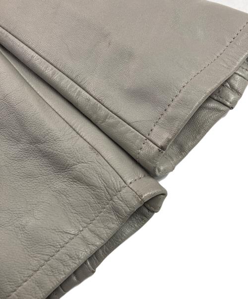 AVIREX（アヴィレックス）AVIREX (アヴィレックス) ROAD / ロード 撥水レザージャケット グレー サイズ:Lの古着・服飾アイテム