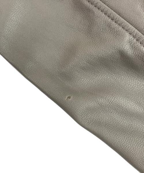 AVIREX（アヴィレックス）AVIREX (アヴィレックス) ROAD / ロード 撥水レザージャケット グレー サイズ:Lの古着・服飾アイテム