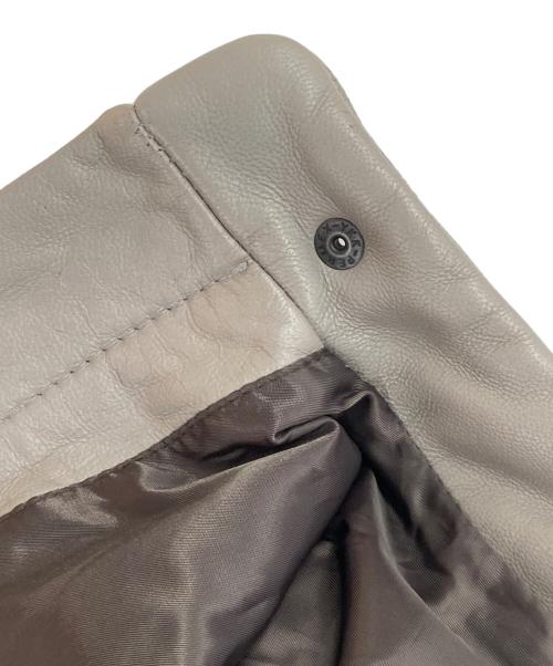 AVIREX（アヴィレックス）AVIREX (アヴィレックス) ROAD / ロード 撥水レザージャケット グレー サイズ:Lの古着・服飾アイテム