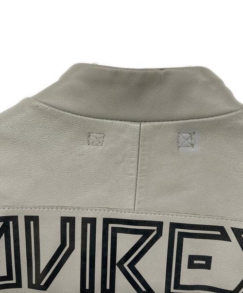 AVIREX（アヴィレックス）AVIREX (アヴィレックス) ROAD / ロード 撥水レザージャケット グレー サイズ:Lの古着・服飾アイテム