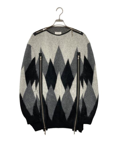 TAKAHIROMIYASHITA TheSoloIst.（タカヒロミヤシタ ザソロイスト）TAKAHIROMIYASHITA TheSoloIst. (タカヒロミヤシタ ザソロイスト) boat neck argyle cape / ボートネックアーガイルケープ ホワイト サイズ:記載なしの古着・服飾アイテム