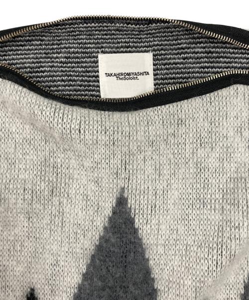 TAKAHIROMIYASHITA TheSoloIst.（タカヒロミヤシタ ザソロイスト）TAKAHIROMIYASHITA TheSoloIst. (タカヒロミヤシタ ザソロイスト) boat neck argyle cape / ボートネックアーガイルケープ ホワイト サイズ:記載なしの古着・服飾アイテム