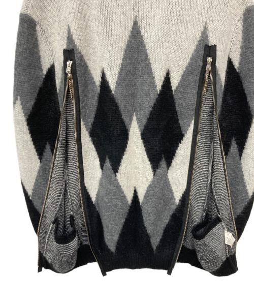 TAKAHIROMIYASHITA TheSoloIst.（タカヒロミヤシタ ザソロイスト）TAKAHIROMIYASHITA TheSoloIst. (タカヒロミヤシタ ザソロイスト) boat neck argyle cape / ボートネックアーガイルケープ ホワイト サイズ:記載なしの古着・服飾アイテム