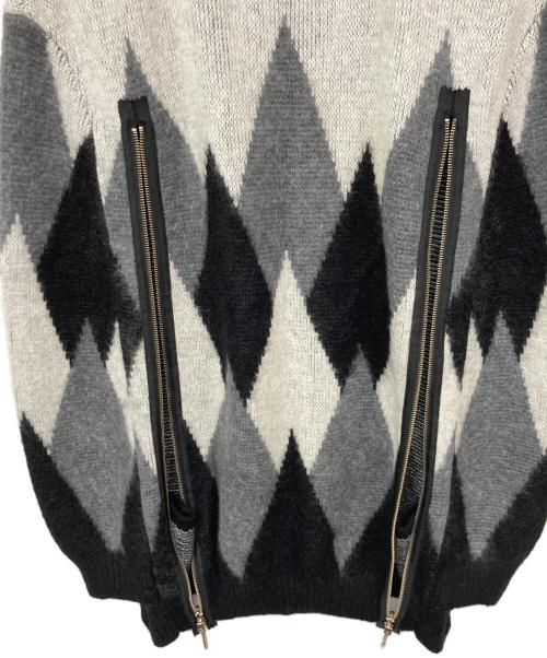 TAKAHIROMIYASHITA TheSoloIst.（タカヒロミヤシタ ザソロイスト）TAKAHIROMIYASHITA TheSoloIst. (タカヒロミヤシタ ザソロイスト) boat neck argyle cape / ボートネックアーガイルケープ ホワイト サイズ:記載なしの古着・服飾アイテム