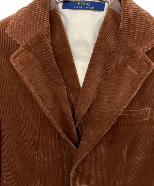 POLO RALPH LAUREN（ポロ・ラルフローレン）POLO RALPH LAUREN (ポロ・ラルフローレン) ベストセット コーデュロイジャケット ブラウン サイズ:ジャケット36S/ベスト38Sの古着・服飾アイテム