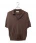 JOHN SMEDLEY（ジョンスメドレー）の古着「スキッパーニットポロシャツ」｜ブラウン