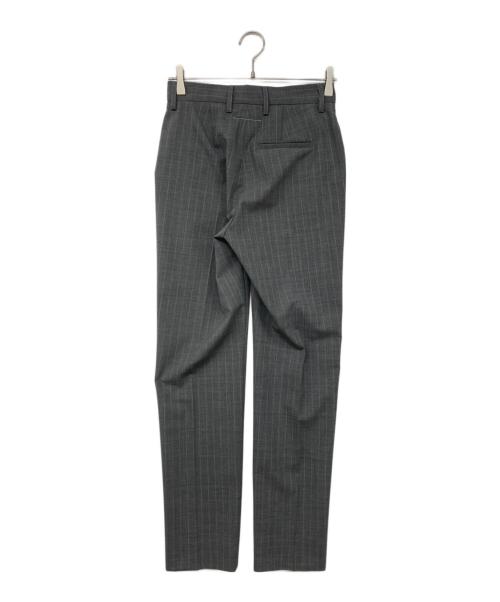 MM6 Maison Margiela（エムエムシックスメゾンマルジェラ）MM6 Maison Margiela (エムエムシックスメゾンマルジェラ) ストライプスラックス グレー サイズ:38の古着・服飾アイテム
