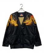 blackmeansブラックミーンズ）の古着「総刺繍ベトナムジャケット」｜ブラック