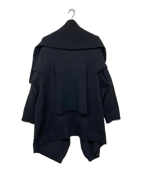 TAKAHIROMIYASHITA TheSoloIst.（タカヒロミヤシタ ザソロイスト）TAKAHIROMIYASHITA TheSoloIst. (タカヒロミヤシタ ザソロイスト) two face sweater. / ツーフェイスセーター ブラック サイズ:48の古着・服飾アイテム