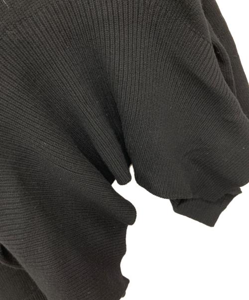 TAKAHIROMIYASHITA TheSoloIst.（タカヒロミヤシタ ザソロイスト）TAKAHIROMIYASHITA TheSoloIst. (タカヒロミヤシタ ザソロイスト) two face sweater. / ツーフェイスセーター ブラック サイズ:48の古着・服飾アイテム