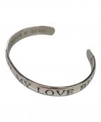 Hysteric Glamour×UNDERCOVERヒステリックグラマー×アンダーカバー）の古着「CAN YOU FEEL MY LOVE BUZZ / バングル」｜シルバー