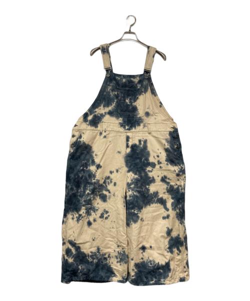 ROY REFLECT OVERJOY（ロイ リフレクトオーバージョイ）ROY REFLECT OVERJOY (ロイ リフレクトオーバージョイ) ビッグオーバーオール ベージュ×ネイビー サイズ:Fの古着・服飾アイテム